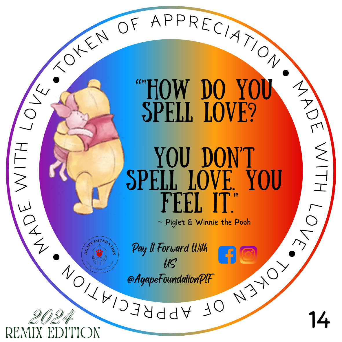 Agape Tokens and 'PRECIATION PLATES